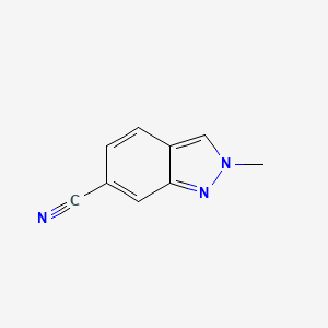 molecular formula C9H7N3 B1387041 2-Méthyl-2H-indazole-6-carbonitrile CAS No. 1159511-50-8