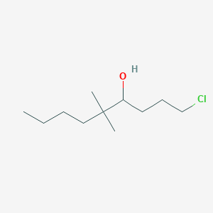 molecular formula C11H23ClO B13870438 1-Chloro-5,5-dimethylnonan-4-OL CAS No. 54131-67-8