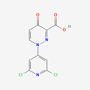 1-(2,6-Dichloropyridin-4-yl)-4-oxopyridazine-3-carboxylic acid