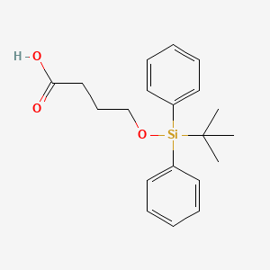 molecular formula C20H26O3Si B13870471 Butanoic acid, 4-[[(1,1-dimethylethyl)diphenylsilyl]oxy]- CAS No. 118715-16-5