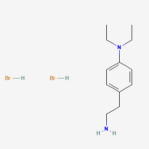 molecular formula C12H22Br2N2 B1387048 [4-(2-Aminoethyl)phenyl]diethylamine dihydrobromide CAS No. 1158340-38-5