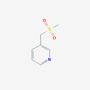 molecular formula C7H9NO2S B13870493 3-(Methylsulfonylmethyl)pyridine 