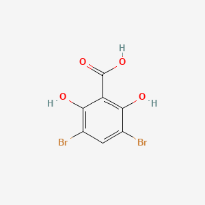 molecular formula C7H4Br2O4 B13870501 3,5-Dibromo-2,6-dihydroxybenzoic acid CAS No. 3147-51-1