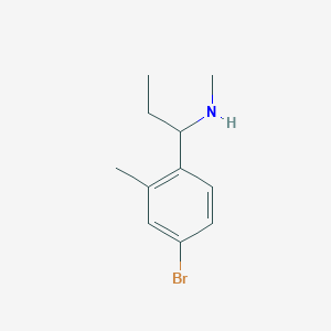 1-(4-bromo-2-methylphenyl)-N-methylpropan-1-amine