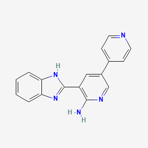 3-(1H-benzimidazol-2-yl)-5-pyridin-4-ylpyridin-2-amine