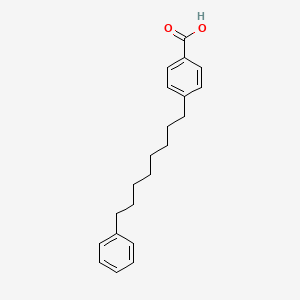 molecular formula C21H26O2 B13870548 4-(8-Phenyloctyl)benzoic acid 