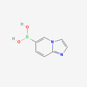 molecular formula C7H7BN2O2 B1387057 Imidazo[1,2-a]pyridine-6-boronic acid CAS No. 913835-63-9