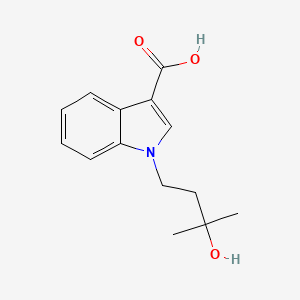 molecular formula C14H17NO3 B13870577 1-(3-Hydroxy-3-methylbutyl)indole-3-carboxylic acid 