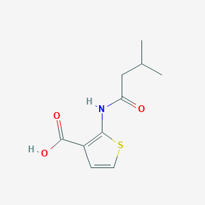 molecular formula C10H13NO3S B13870589 2-[(3-Methylbutanoyl)amino]thiophene-3-carboxylic acid 