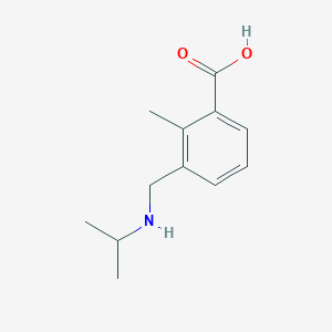 2-Methyl-3-[(propan-2-ylamino)methyl]benzoic acid