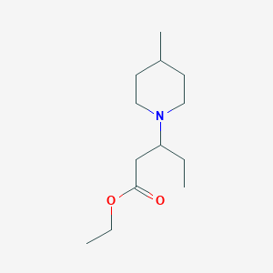 Ethyl 3-(4-methylpiperidin-1-yl)pentanoate