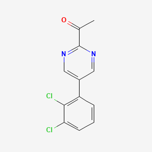 1-[5-(2,3-Dichlorophenyl)pyrimidin-2-yl]ethanone