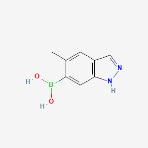 molecular formula C8H9BN2O2 B1387065 (5-甲基-1H-吲唑-6-基)硼酸 CAS No. 1310383-42-6
