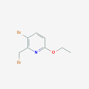 3-Bromo-2-(bromomethyl)-6-ethoxypyridine