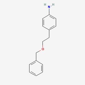 4-(2-Phenylmethoxyethyl)aniline