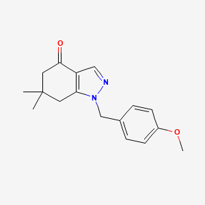 1-[(4-Methoxyphenyl)methyl]-6,6-dimethyl-5,7-dihydroindazol-4-one