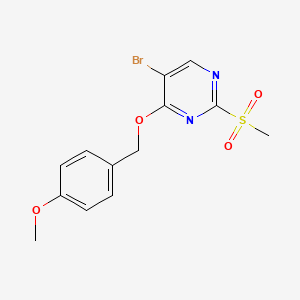 5-Bromo-4-[(4-methoxyphenyl)methoxy]-2-methylsulfonylpyrimidine