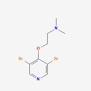 2-(3,5-dibromopyridin-4-yl)oxy-N,N-dimethylethanamine