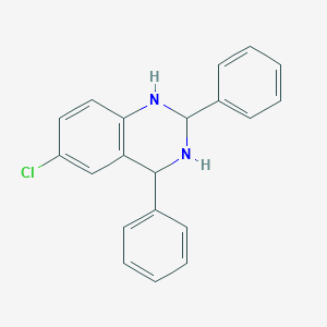 molecular formula C20H17ClN2 B13870737 6-Chloro-2,4-diphenyl-1,2,3,4-tetrahydroquinazoline CAS No. 84570-94-5