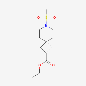 Ethyl 7-(methylsulfonyl)-7-azaspiro[3.5]nonane-2-carboxylate