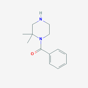 molecular formula C13H18N2O B13870782 (2,2-Dimethylpiperazin-1-yl)-phenylmethanone 