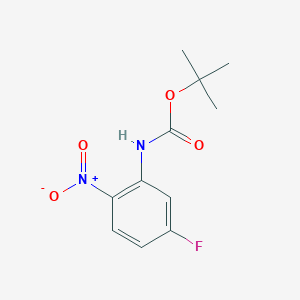 molecular formula C11H13FN2O4 B1387081 Tert-butyl 5-fluoro-2-nitrophenylcarbamate CAS No. 362670-06-2