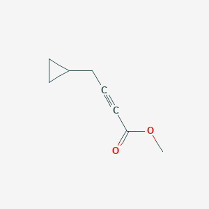 molecular formula C8H10O2 B13870811 Methyl 4-cyclopropylbut-2-ynoate 