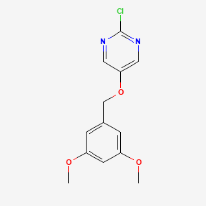 molecular formula C13H13ClN2O3 B13870814 2-Chloro-5-[(3,5-dimethoxybenzyl)oxy]pyrimidine 