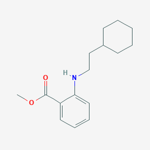 molecular formula C16H23NO2 B13870868 Methyl 2-(2-cyclohexylethylamino)benzoate 