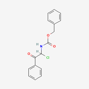 molecular formula C16H14ClNO3 B13870880 Benzyl (1-chloro-2-oxo-2-phenylethyl)carbamate CAS No. 54167-78-1