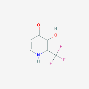 molecular formula C6H4F3NO2 B1387089 3,4-Dihydroxy-2-(trifluoromethyl)pyridine CAS No. 1184172-17-5