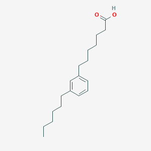 7-(3-Hexylphenyl)heptanoic acid