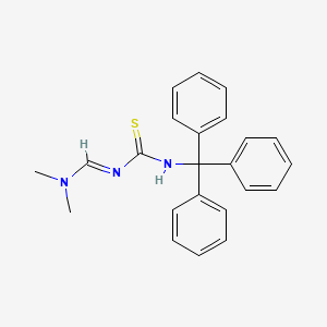 molecular formula C23H23N3S B1387091 [(Dimethylamino)methylene](triphenylmethyl)-thiourea CAS No. 910297-67-5