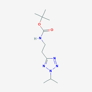 molecular formula C11H21N5O2 B13870912 tert-butyl N-[2-(2-propan-2-yltetrazol-5-yl)ethyl]carbamate 