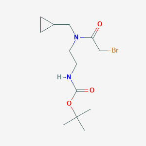 tert-butyl N-[2-[(2-bromoacetyl)-(cyclopropylmethyl)amino]ethyl]carbamate