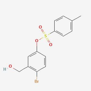 molecular formula C14H13BrO4S B13870922 [4-Bromo-3-(hydroxymethyl)phenyl] 4-methylbenzenesulfonate 