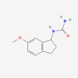 molecular formula C11H14N2O2 B13870926 (6-Methoxy-indan-1-yl)-urea 