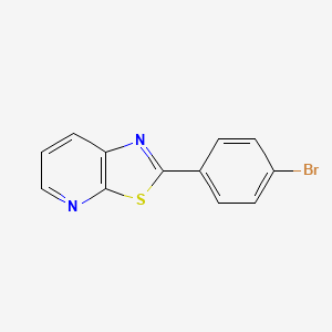 molecular formula C12H7BrN2S B13870934 2-(4-Bromophenyl)-[1,3]thiazolo[5,4-b]pyridine 