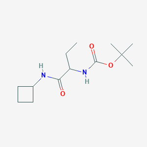 tert-butyl N-[1-(cyclobutylamino)-1-oxobutan-2-yl]carbamate