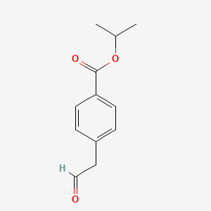 molecular formula C12H14O3 B13870944 Isopropyl 4-(2-oxoethyl)benzoate 