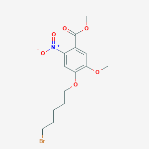 Methyl 4-(5-bromopentoxy)-5-methoxy-2-nitrobenzoate