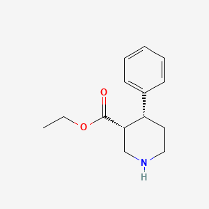 molecular formula C14H19NO2 B1387099 (3R,4R)-ethyl 4-phenylpiperidine-3-carboxylate CAS No. 749192-64-1