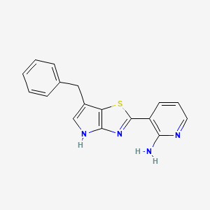 3-(6-benzyl-4H-pyrrolo[2,3-d][1,3]thiazol-2-yl)pyridin-2-amine