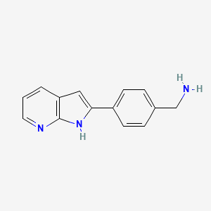 (4-(1H-pyrrolo[2,3-b]pyridin-2-yl)phenyl)methanamine