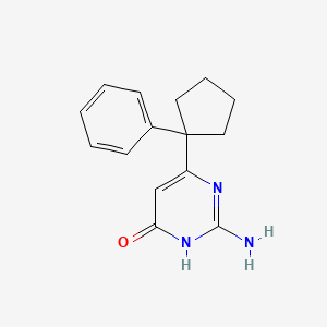 2-amino-4-(1-phenylcyclopentyl)-1H-pyrimidin-6-one