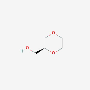 molecular formula C5H10O3 B1387101 (S)-(1,4-Dioxan-2-il)metanol CAS No. 406913-93-7