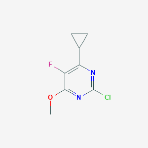 2-Chloro-4-cyclopropyl-5-fluoro-6-methoxypyrimidine