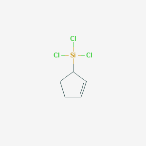 molecular formula C5H7Cl3Si B13871024 (2-Cyclopentenyl)trichlorosilane CAS No. 14579-09-0