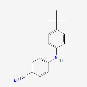 molecular formula C17H18N2 B13871039 4-((4-(tert-Butyl)phenyl)amino)benzonitrile 