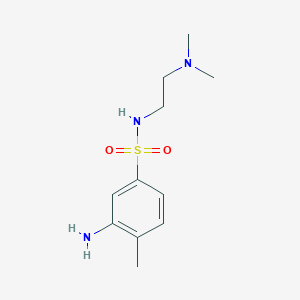 molecular formula C11H19N3O2S B13871093 3-amino-N-[2-(dimethylamino)ethyl]-4-methylbenzenesulfonamide 